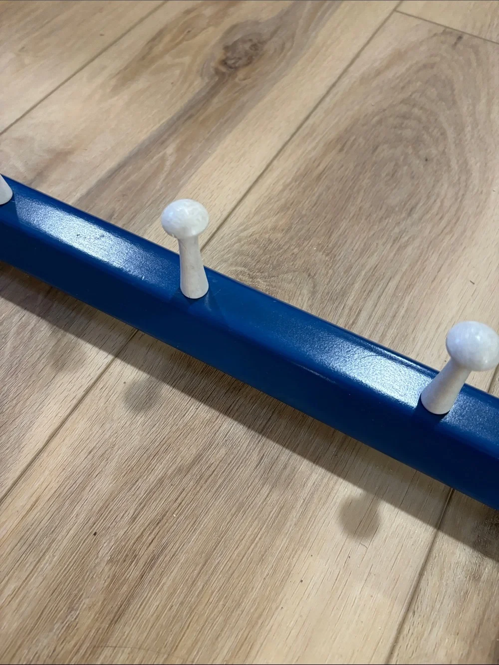 Oversized Blue Pencil with Pink Eraser Wall Hooks